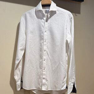 Classic White Men's Dress Shirt